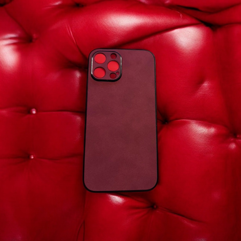 Sleek Red Phone Case